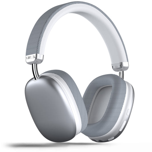 Bluetooth Headphones Over Ear, 65Hrs Playtime Wireless Headphones,Bass Boosted by 90%,Lightweight Headset with Deep Bass, Clear Call with 4 Noise Cancelling Mics,Low Latency for Travel Work Cellphone