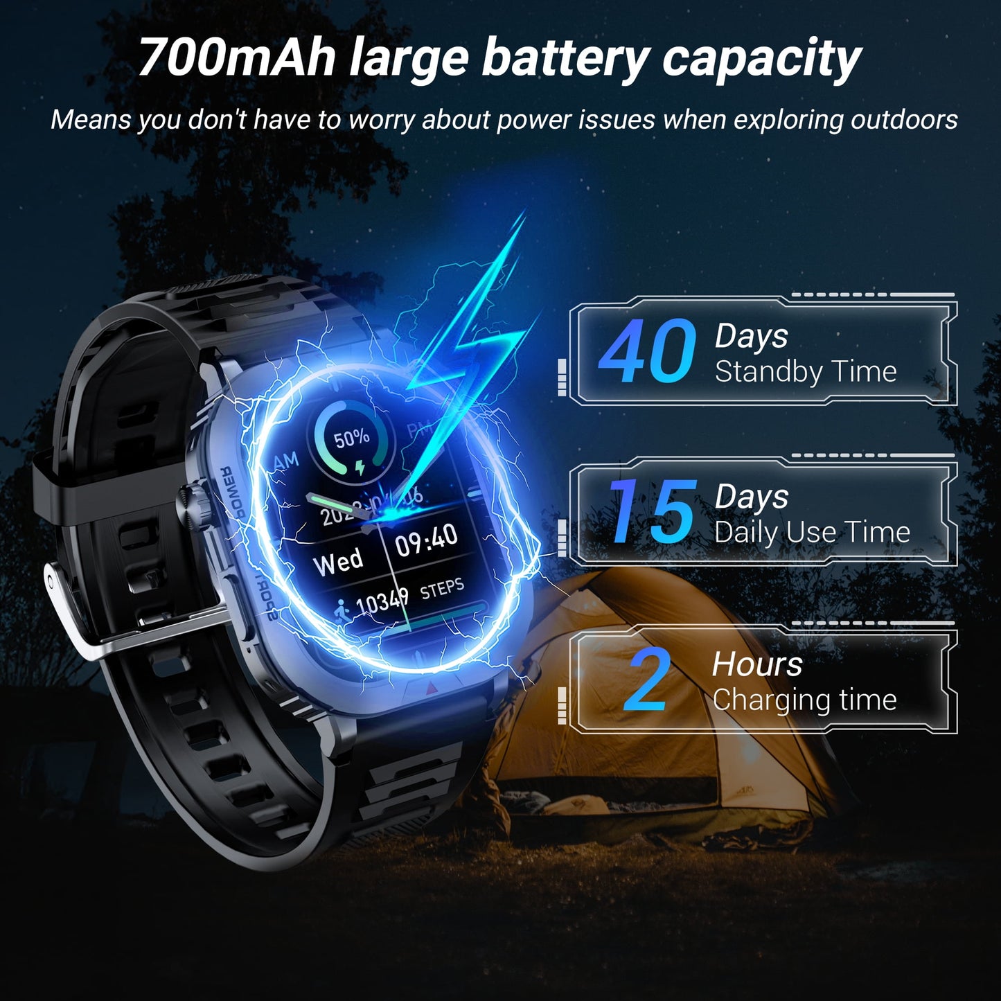 STA ZW66 Smart Watch,IP68 Waterproof Smartwatch for Women Men 180+ Sports Modes,2.01-inch Fitness Tracker with Bluetooth Call(Answer/Make Calls)