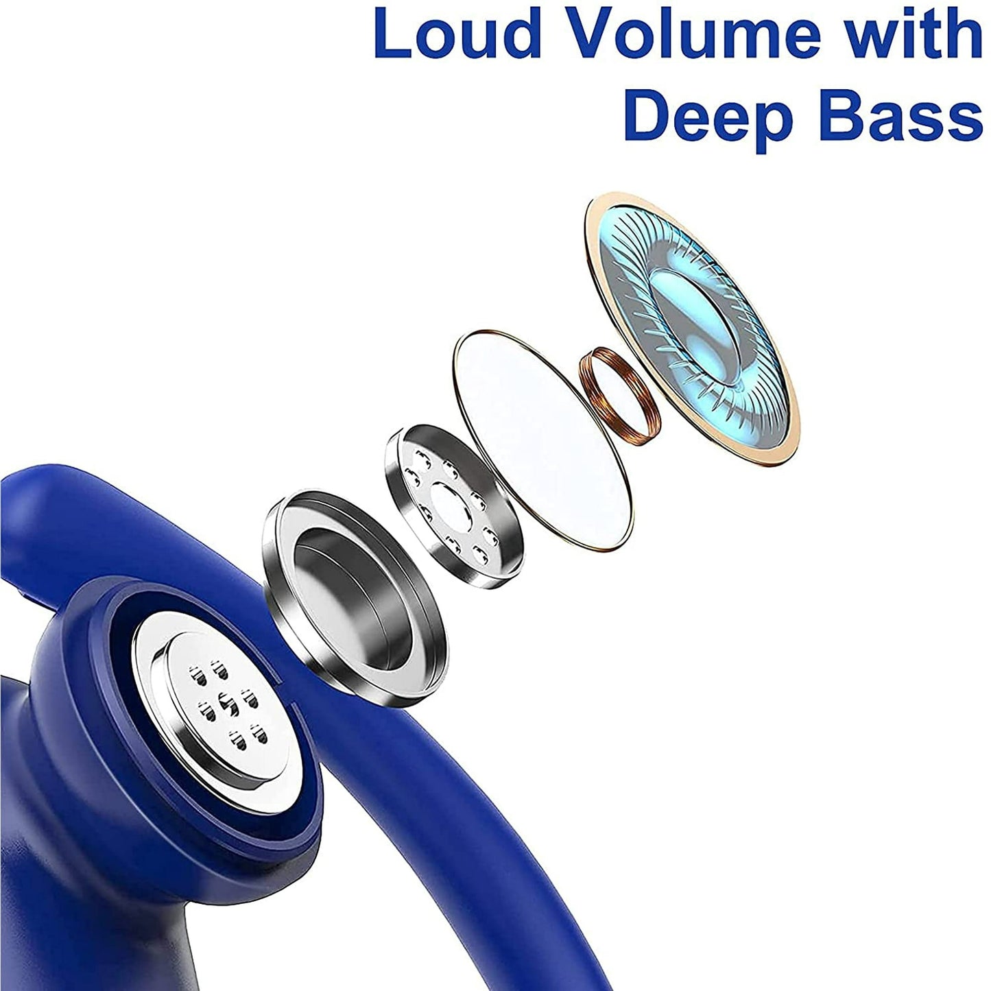 Wireless Earbuds Bluetooth Headphones 48H Play Back Earphones in Ear Waterproof with Microphone LED Display for Sports Running Workout