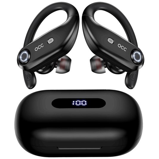 Bluetooth Headphones 4 Mic Noise Cancelling for Calls, Wireless Earbuds with 2200mAh Charging Case, Support Wireless Charging, Compatible with iPhone 13 Pro Max XS XR Samsung